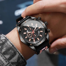 Load image into Gallery viewer, Luxury Large Dial Men's Sports Watch Fashion Silicone Band Quartz Wristwatches