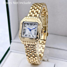 Load image into Gallery viewer, Light Luxury Brand Business Gold Stainless Steel Ladies Fashion Quartz Watches