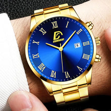 Load image into Gallery viewer, Fashion Mens Gold Watches Luxury Minimalist Quartz Wrist Watch