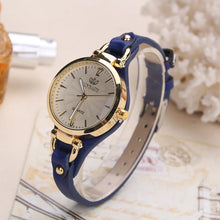 Load image into Gallery viewer, Vintage Ultra-Thin Leather Strap Women Quartz Watch