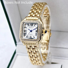 Load image into Gallery viewer, Light Luxury Brand Business Gold Stainless Steel Ladies Fashion Quartz Watches