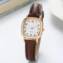 Load image into Gallery viewer, Square Women Simple Small Dial Student Watches Vintage Belt Quartz Wristwatch