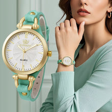 Load image into Gallery viewer, Vintage Ultra-Thin Leather Strap Women Quartz Watch