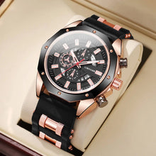 Load image into Gallery viewer, Luxury Large Dial Men's Sports Watch Fashion Silicone Band Quartz Wristwatches
