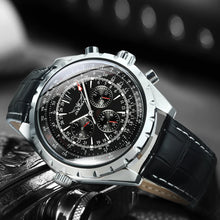 Load image into Gallery viewer, Mechanical Watch for Men Multifunctional Small Dials Leather Steel Strap
