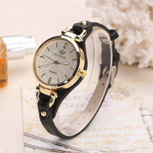 Load image into Gallery viewer, Vintage Ultra-Thin Leather Strap Women Quartz Watch
