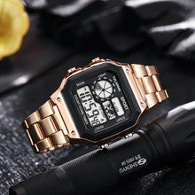 Load image into Gallery viewer, Men's Digital Luxury Stainless Steel Strap Sport Watches
