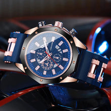 Load image into Gallery viewer, Luxury Large Dial Men's Sports Watch Fashion Silicone Band Quartz Wristwatches
