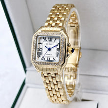 Load image into Gallery viewer, Light Luxury Brand Business Gold Stainless Steel Ladies Fashion Quartz Watches
