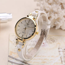 Load image into Gallery viewer, Vintage Ultra-Thin Leather Strap Women Quartz Watch
