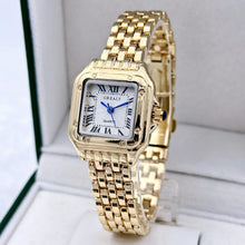 Load image into Gallery viewer, Light Luxury Brand Business Gold Stainless Steel Ladies Fashion Quartz Watches
