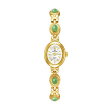 Load image into Gallery viewer, Quartz Small Dial Ladies Wrist Watches Rhinestone Gold Watches
