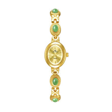 Load image into Gallery viewer, Quartz Small Dial Ladies Wrist Watches Rhinestone Gold Watches
